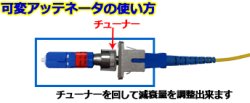 画像3: 可変アッテネータプラグ型（減衰量調整可能, FC）
